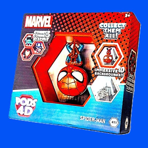 WOW! PODS 4D SPIDERMAN #411 Collectable (Marvel) Hex Pod Connectable Display NEW - Picture 3 of 5